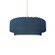 Small Tier Pleated 1-Light Pendant (254|CER-6550-MDMT-MBLK-BEIG-TWST)