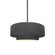 Small Tier Pleated 1-Light Pendant (254|CER-6550-GRY-NCKL-RIGID)