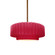 Small Tier Pleated 1-Light Pendant (254|CER-6550-CRSE-BRSS-RIGID-LED1-700)