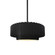 Small Tier Pleated 1-Light Pendant (254|CER-6550-CRB-MBLK-RIGID-LED1-700)