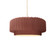Small Tier Pleated LED 1-Light Pendant (254|CER-6550-CLAY-BRSS-BEIG-TWST-LED1-700)