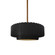 Small Tier Pleated 1-Light Pendant (254|CER-6550-CBGD-BRSS-RIGID-LED1-700)