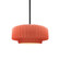 Small Tier Pleated 1-Light Pendant (254|CER-6550-BSH-MBLK-RIGID)