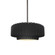 Small Tier Pleated 1-Light Pendant (254|CER-6550-BLK-NCKL-RIGID)
