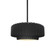 Small Tier Pleated 1-Light Pendant (254|CER-6550-BLK-MBLK-RIGID)