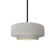 Small Tier Pleated 1-Light Pendant (254|CER-6550-BIS-MBLK-RIGID)