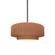 Small Tier Pleated 1-Light Pendant (254|CER-6550-ADOB-NCKL-RIGID)