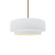 Small Tier 1-Light Pendant (254|CER-6540-WHT-BRSS-RIGID)