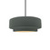 Small Tier 1-Light Pendant (254|CER-6540-PWGN-MBLK-RIGID)