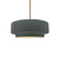 Small Tier 1-Light Pendant (254|CER-6540-PWGN-BRSS-RIGID-LED1-700)