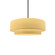 Small Tier 1-Light Pendant (254|CER-6540-MYLW-MBLK-RIGID-LED1-700)