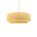 Small Tier 1-Light Pendant (254|CER-6540-MYLW-MBLK-BEIG-TWST-LED1-700)