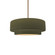 Small Tier 1-Light Pendant (254|CER-6540-MGRN-BRSS-RIGID)