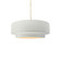 Small Tier 1-Light Pendant (254|CER-6540-MAT-MBLK-BEIG-TWST-LED1-700)