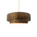 Small Tier 1-Light Pendant (254|CER-6540-HMBR-NCKL-BEIG-TWST)