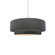 Small Tier 1-Light Pendant (254|CER-6540-GRY-BRSS-BEIG-TWST-LED1-700)