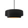 Small Tier 1-Light Pendant (254|CER-6540-CBGD-MBLK-RIGID-LED1-700)