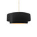 Small Tier 1-Light Pendant (254|CER-6540-CBGD-MBLK-BEIG-TWST-LED1-700)