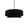Small Tier 1-Light Pendant (254|CER-6540-BKMT-BRSS-RIGID)