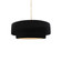 Small Tier 1-Light Pendant (254|CER-6540-BKMT-BRSS-BEIG-TWST)