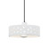 Perforated Dish 1-Light Pendant (254|CER-6467-WHT-MBLK-BKCD-LED1-700)