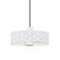 Perforated Dish 1-Light Pendant (254|CER-6467-WHT-DBRZ-BKCD)