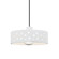 Perforated Dish 1-Light Pendant (254|CER-6467-WHT-CROM-BKCD-LED1-700)