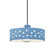 Perforated Dish 1-Light Pendant (254|CER-6467-SKBL-CROM-BKCD-LED1-700)