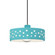 Perforated Dish 1-Light Pendant (254|CER-6467-RFPL-DBRZ-BKCD-LED1-700)