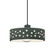 Perforated Dish 1-Light Pendant (254|CER-6467-PWGN-MBLK-BKCD)