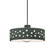 Perforated Dish 1-Light Pendant (254|CER-6467-PWGN-CROM-BKCD)