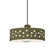 Perforated Dish 1-Light Pendant (254|CER-6467-MGRN-MBLK-BKCD-LED1-700)