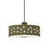 Perforated Dish 1-Light Pendant (254|CER-6467-MGRN-CROM-BKCD)