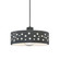 Perforated Dish 1-Light Pendant (254|CER-6467-GRY-MBLK-BKCD-LED1-700)