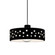 Perforated Dish 1-Light Pendant (254|CER-6467-CRB-CROM-BKCD)