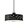 Perforated Dish 1-Light Pendant (254|CER-6467-CRB-ABRS-BKCD-LED1-700)