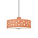 Perforated Dish 1-Light Pendant (254|CER-6467-BSH-MBLK-BKCD-LED1-700)