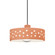 Perforated Dish 1-Light Pendant (254|CER-6467-BSH-DBRZ-BKCD)