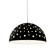 Perforated Dish 1-Light Pendant (254|CER-6467-BLK-NCKL-BEIG-TWST)