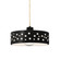 Perforated Dish 1-Light Pendant (254|CER-6467-BLK-MBLK-BEIG-TWST-LED1-700)
