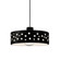 Perforated Dish 1-Light Pendant (254|CER-6467-BLK-DBRZ-BKCD)
