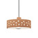 Perforated Dish 1-Light Pendant (254|CER-6467-ADOB-NCKL-BKCD-LED1-700)