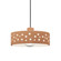 Perforated Dish LED 1-Light Pendant (254|CER-6467-ADOB-DBRZ-BKCD-LED1-700)