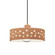 Perforated Dish 1-Light Pendant (254|CER-6467-ADOB-ABRS-BKCD)