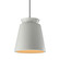 Tall Trapezoid 1-Light Pendant (254|CER-6427-MTGD-MBLK-BKCD)