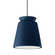 Tall Trapezoid 1-Light Pendant (254|CER-6427-MID-MBLK-BKCD)