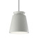 Tall Trapezoid 1-Light Pendant (254|CER-6427-MAT-MBLK-BKCD)