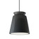 Tall Trapezoid LED 1-Light Pendant (254|CER-6427-GRY-MBLK-BKCD-LED1-700)