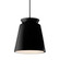 Tall Trapezoid 1-Light Pendant (254|CER-6427-CRB-MBLK-BKCD-LED1-700)