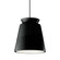 Tall Trapezoid 1-Light Pendant (254|CER-6427-BLK-MBLK-BKCD-LED1-700)